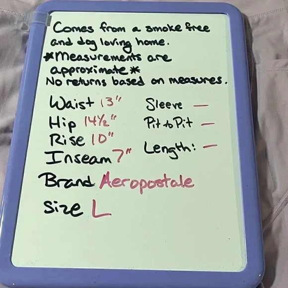 Aeropostale size L bike shorts with pockets EUC - Picture 4 of 10